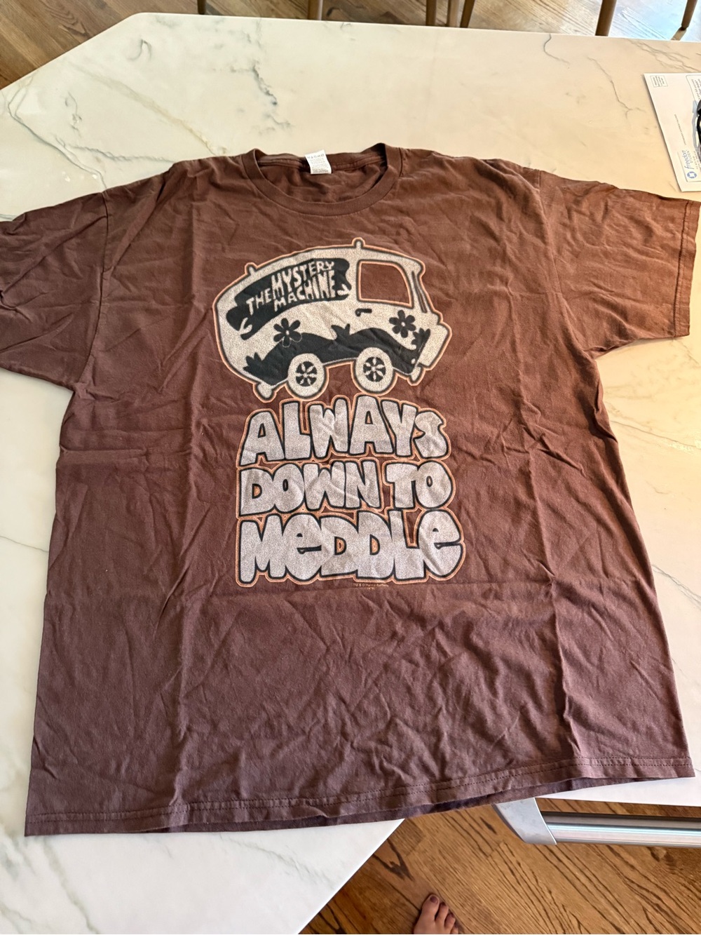 Scooby Doo Always Down To Meddle Graphic Tee Sz XL